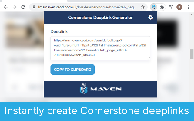 Cornerstone DeepLink Generator chrome谷歌浏览器插件_扩展第4张截图