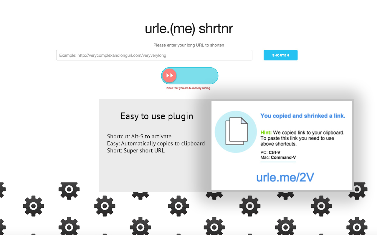 URLE.(me) Shrnkr (Long URL Shortener) chrome谷歌浏览器插件_扩展第1张截图