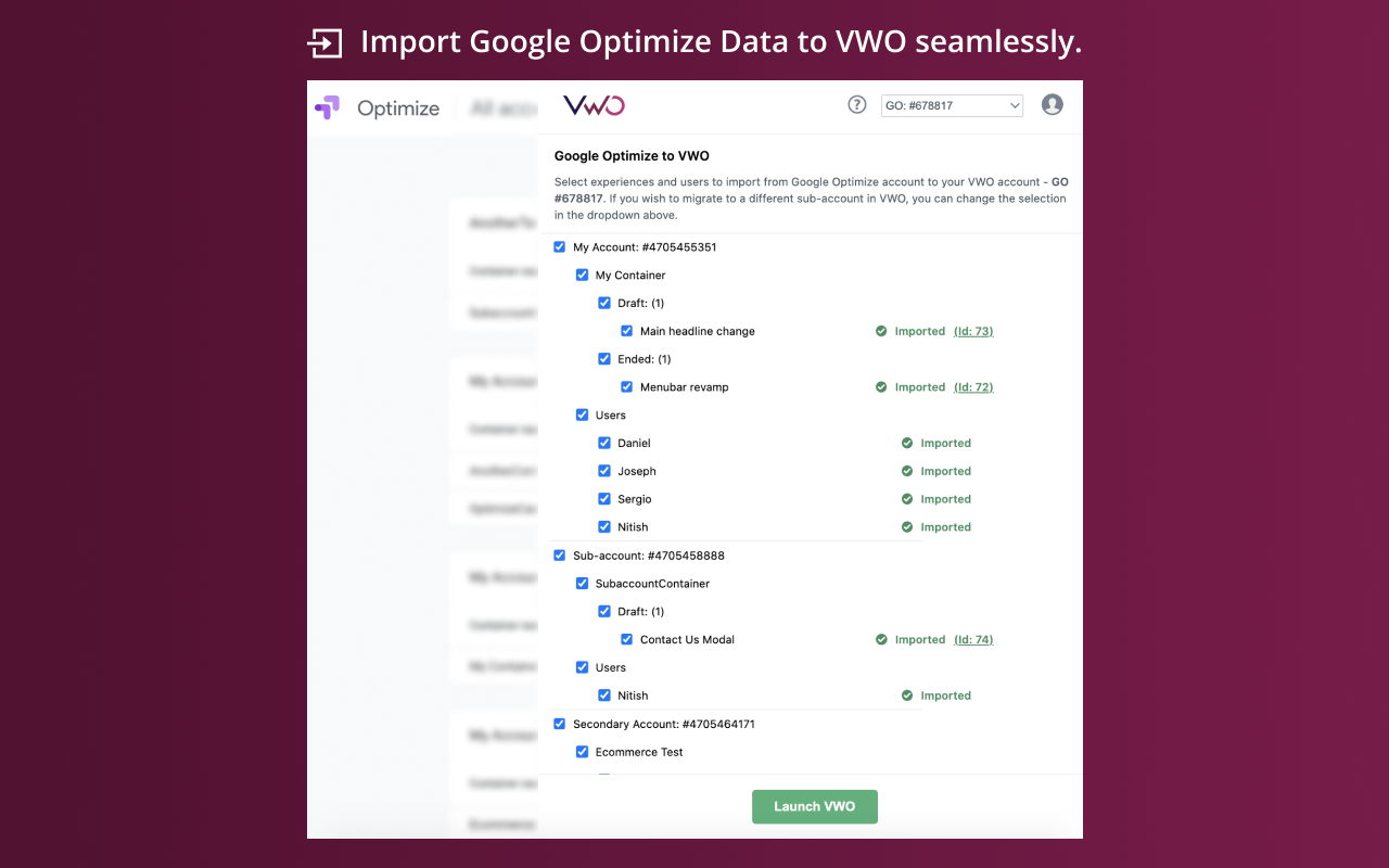 Migrate from Google Optimize to VWO chrome谷歌浏览器插件_扩展第2张截图
