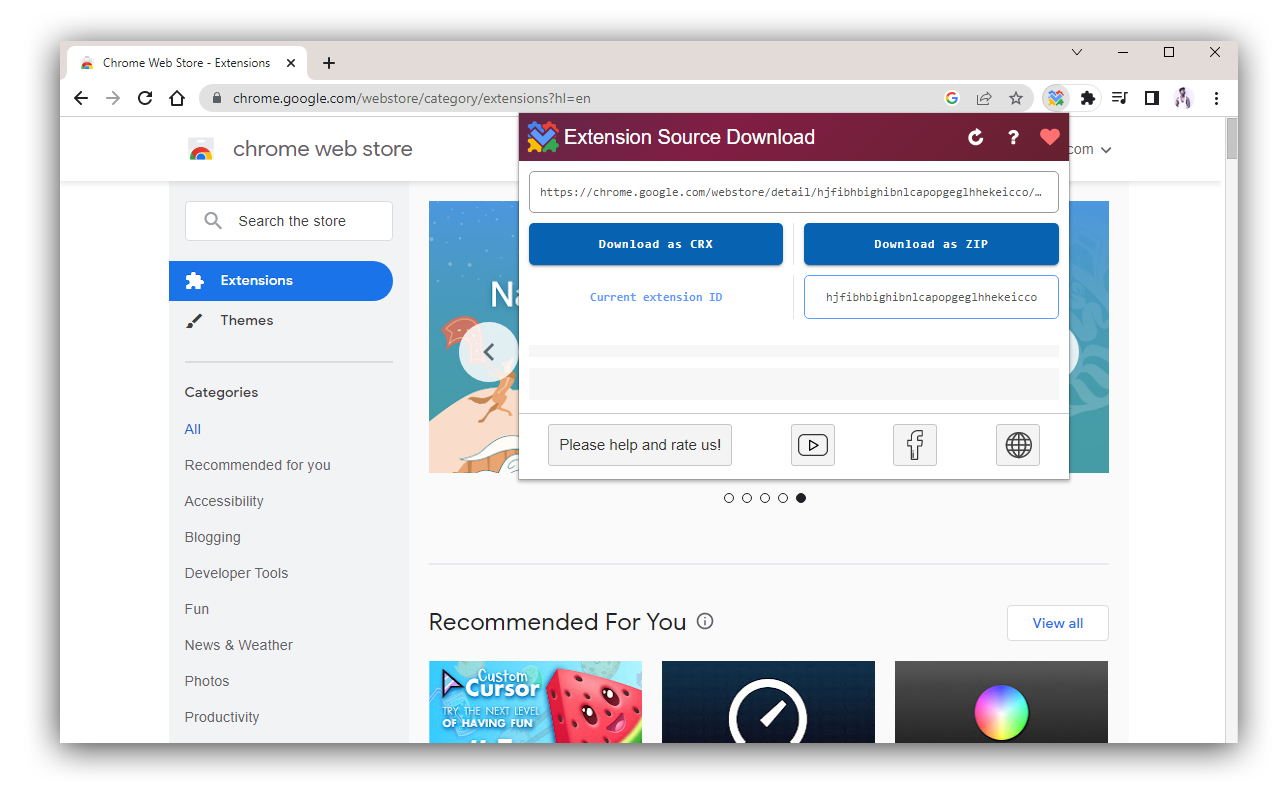 Extension Source Download chrome谷歌浏览器插件_扩展第3张截图