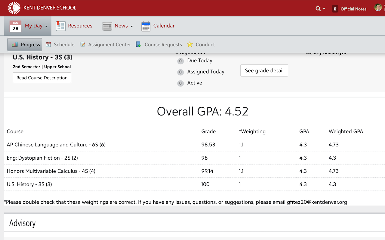 Blackbaud GPA Calculator chrome谷歌浏览器插件_扩展第1张截图