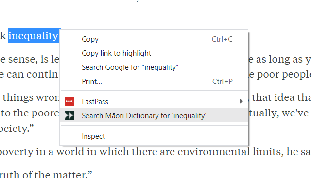 Māori Dictionary Search chrome谷歌浏览器插件_扩展第1张截图