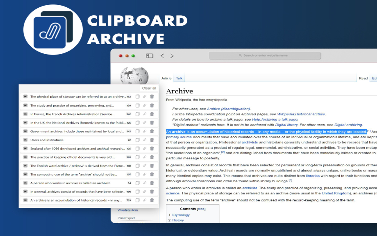Clipboard Archive chrome谷歌浏览器插件_扩展第4张截图