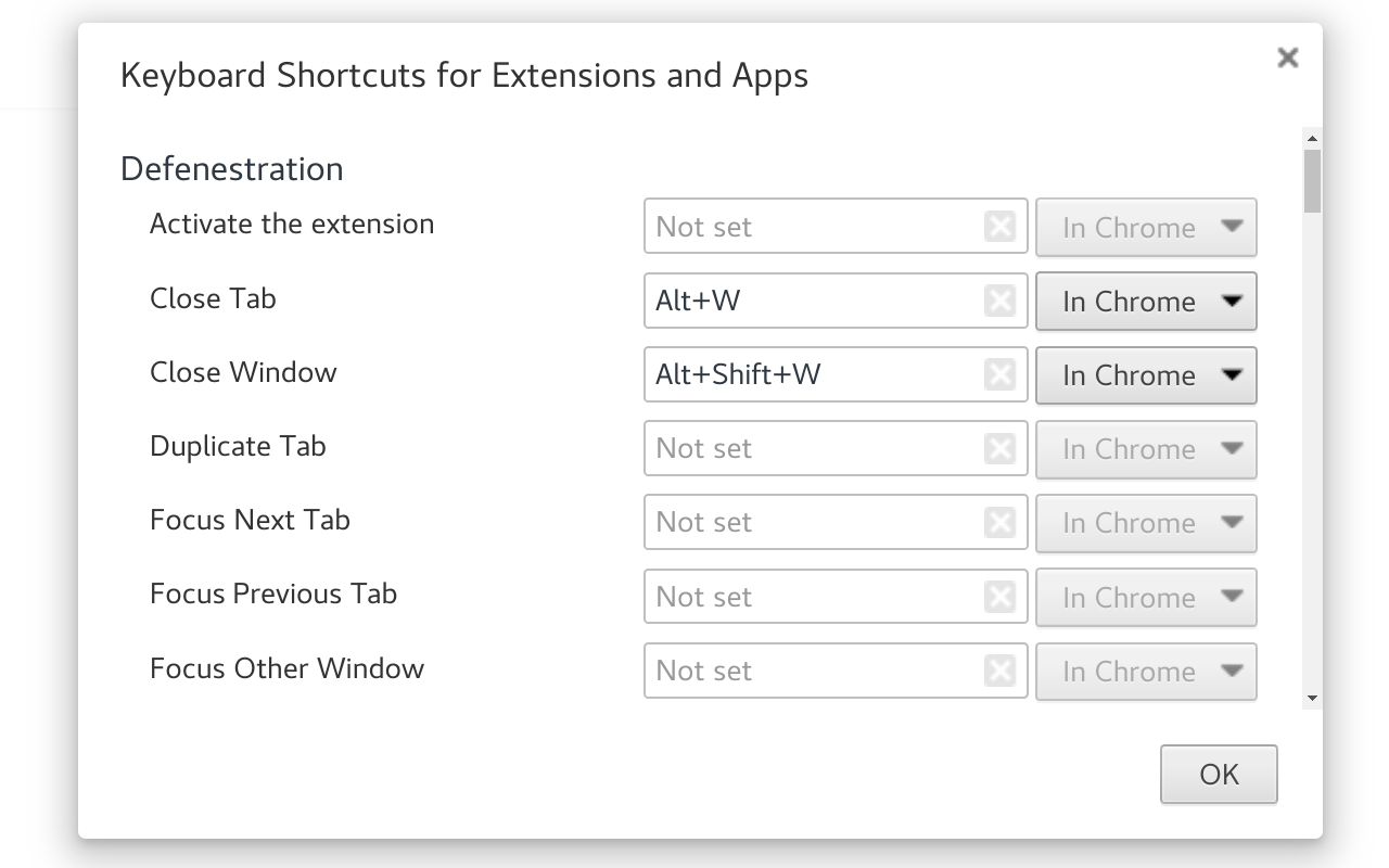 Defenestration chrome谷歌浏览器插件_扩展第1张截图
