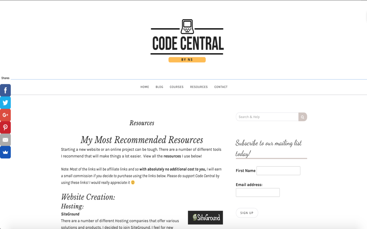 Code Central by NS Learn to Make Money Online chrome谷歌浏览器插件_扩展第3张截图