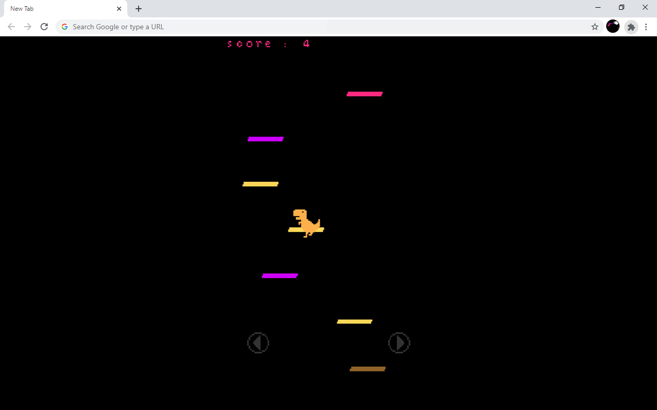 T Rex Doodle Jump Game chrome谷歌浏览器插件_扩展第6张截图