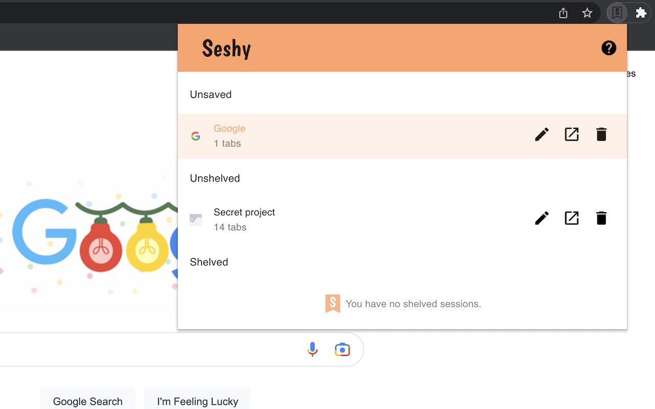 Seshy chrome谷歌浏览器插件_扩展第1张截图