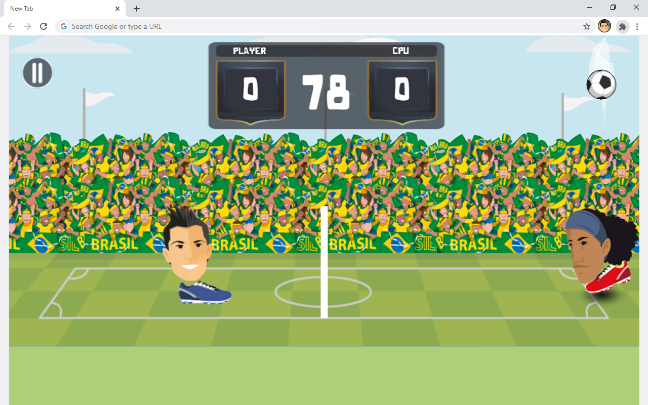 Football Legends Big Head Soccer Game chrome谷歌浏览器插件_扩展第2张截图