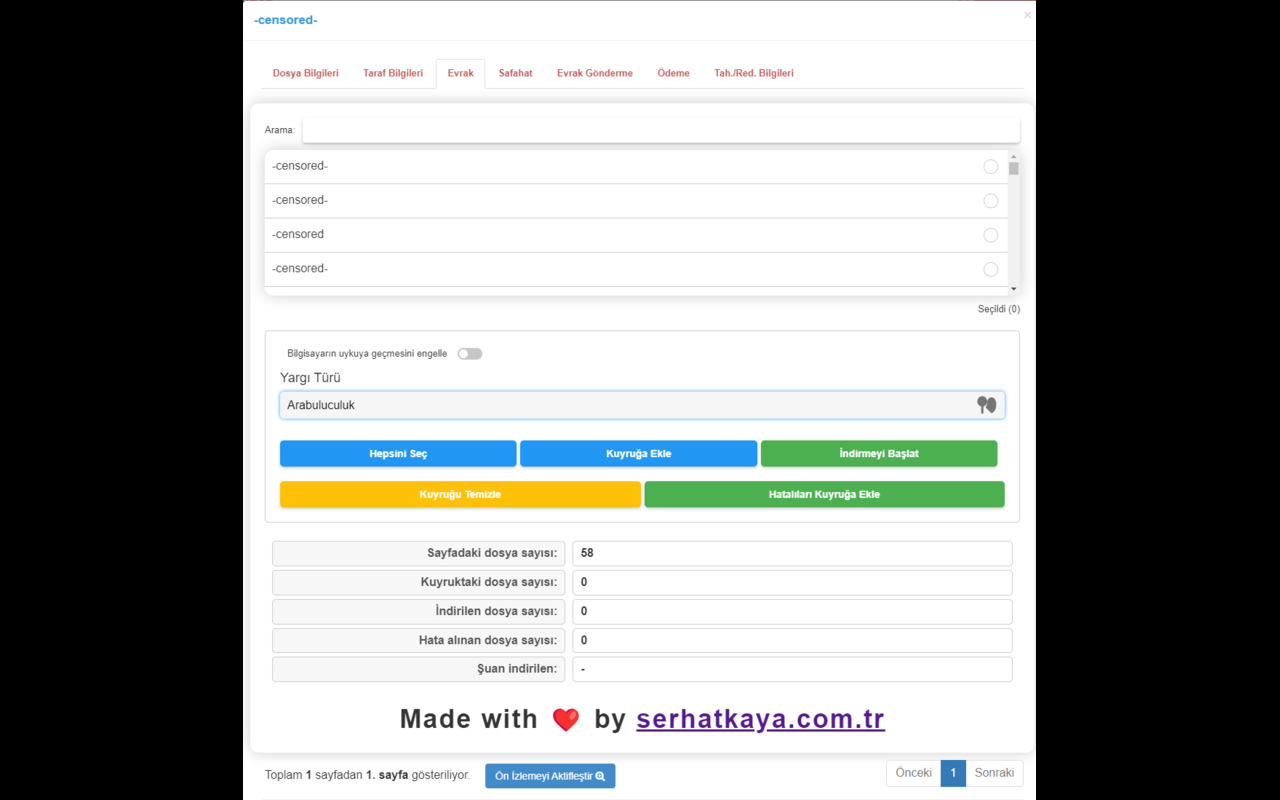 UYAP Toplu Dosya İndirme Aracı chrome谷歌浏览器插件_扩展第1张截图