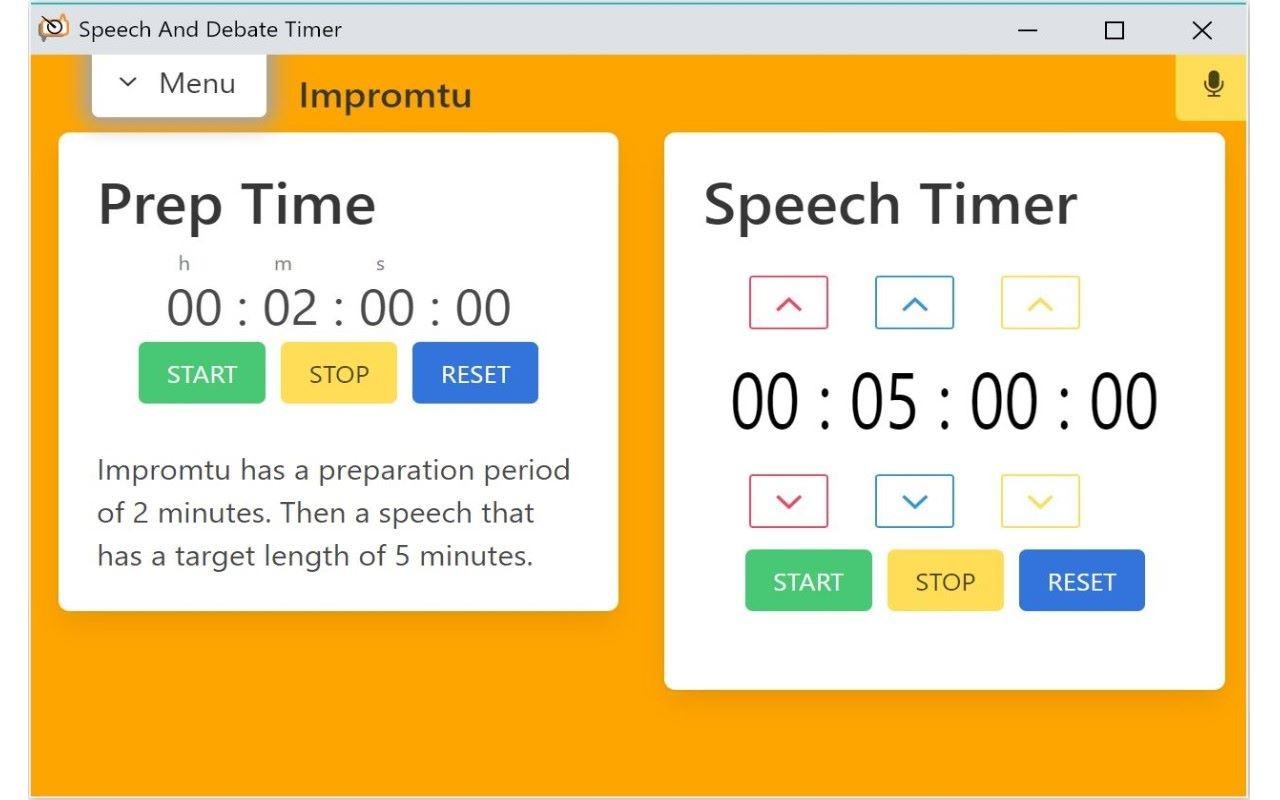 Speech And Debate Timer chrome谷歌浏览器插件_扩展第3张截图