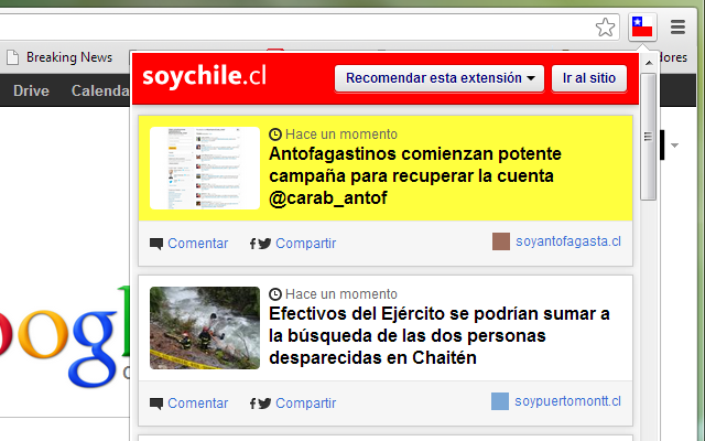 soychile.cl  - Noticias de todo nuestro país chrome谷歌浏览器插件_扩展第1张截图