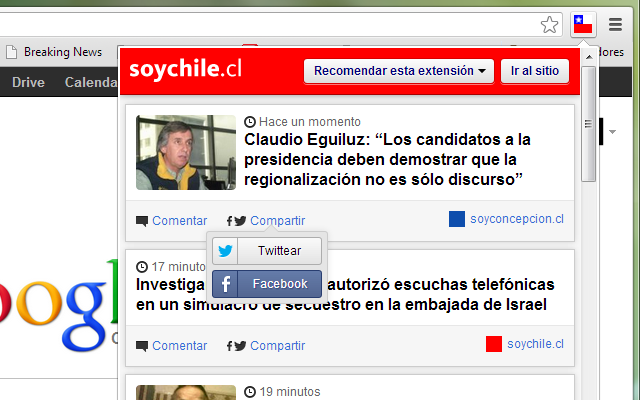 soychile.cl  - Noticias de todo nuestro país chrome谷歌浏览器插件_扩展第2张截图