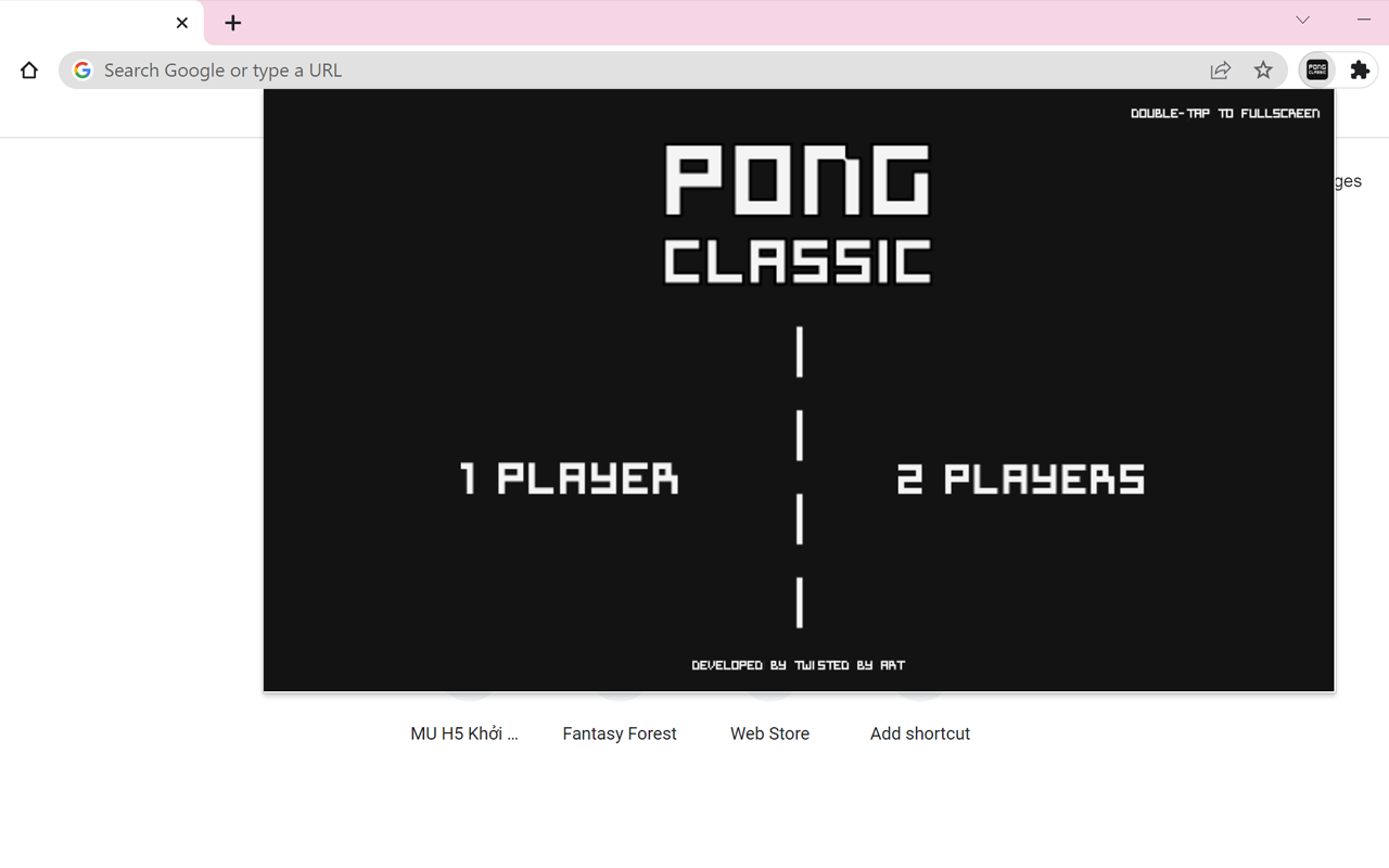 Classic Pong Game (2 Players) chrome谷歌浏览器插件_扩展第1张截图