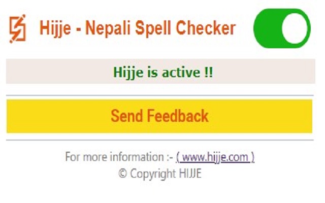 Hijje Nepali Spell Checker chrome谷歌浏览器插件_扩展第2张截图