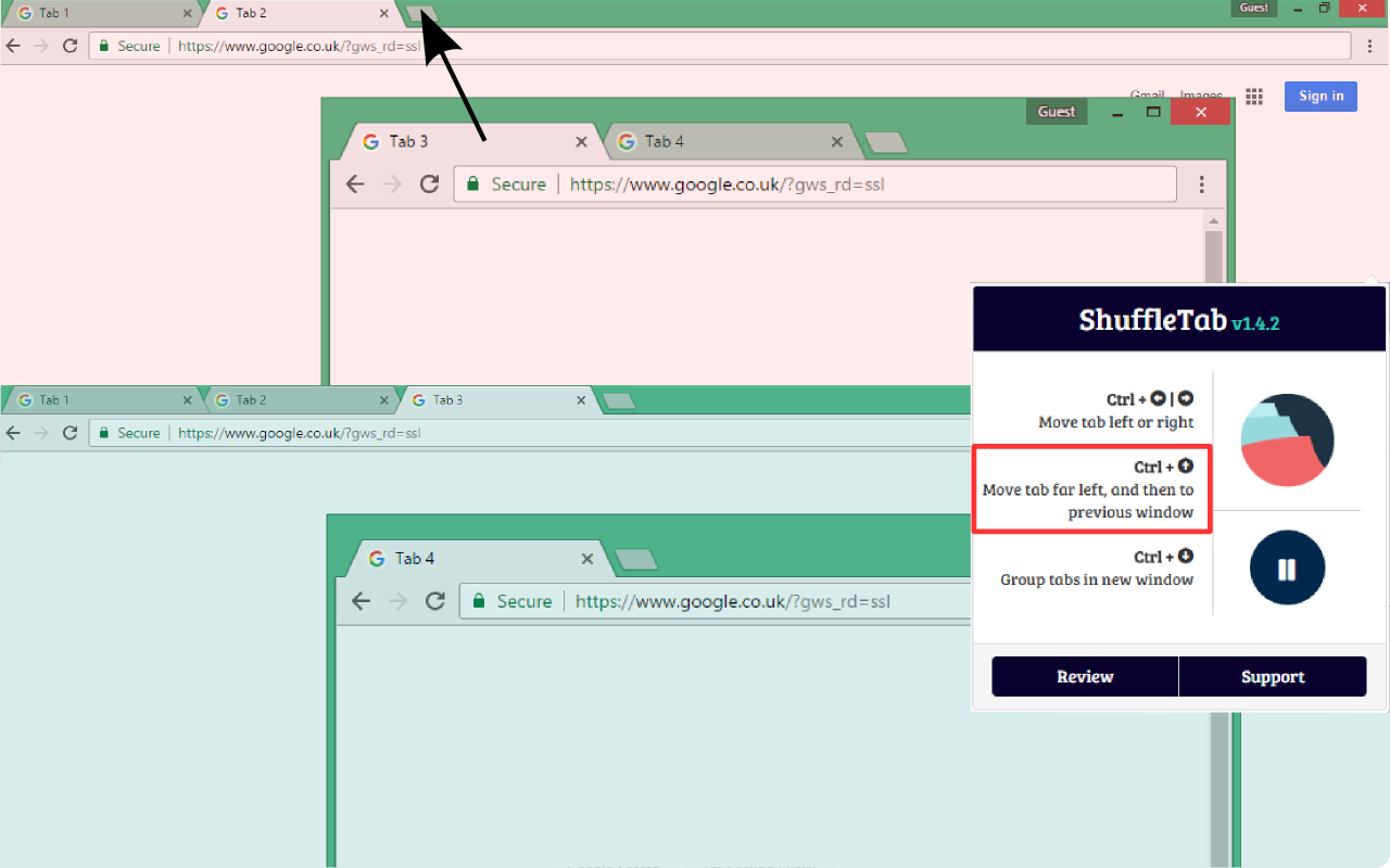 ShuffleTab chrome谷歌浏览器插件_扩展第7张截图