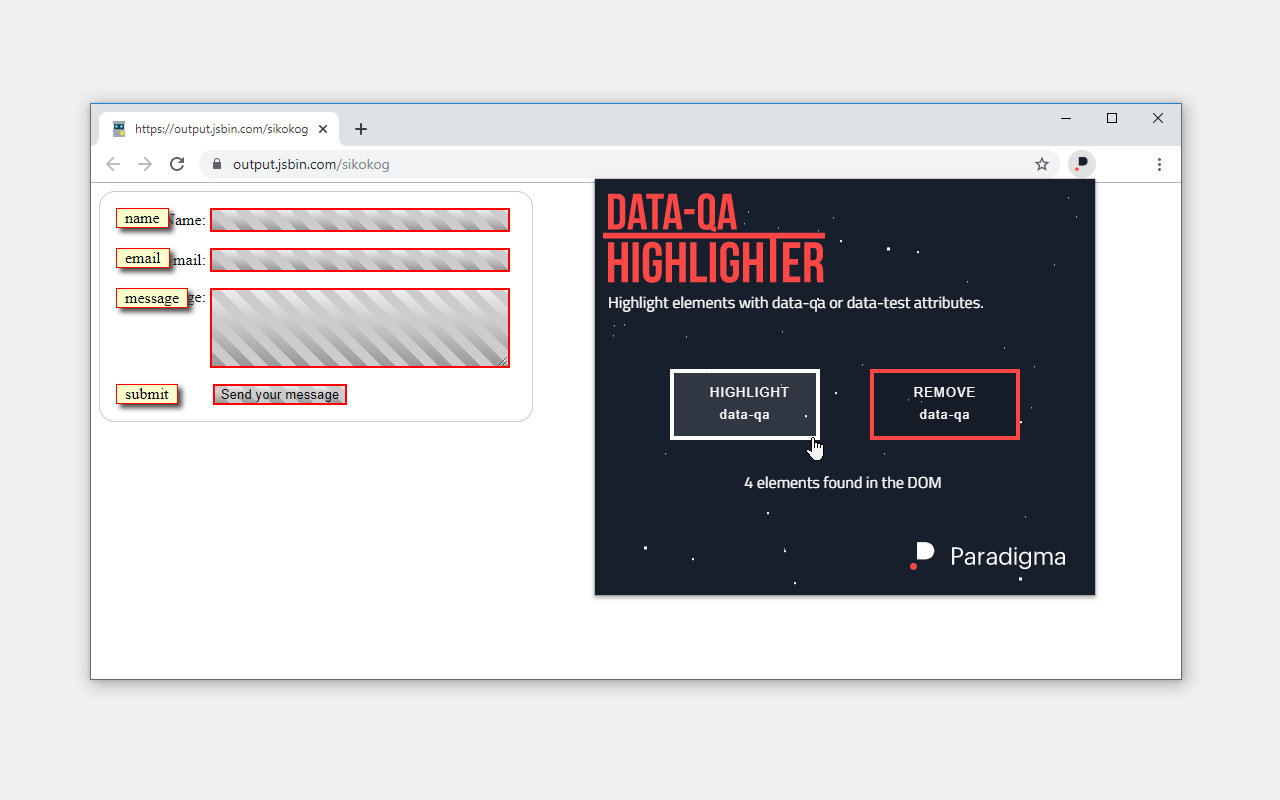 data-qa Highlighter chrome谷歌浏览器插件_扩展第1张截图