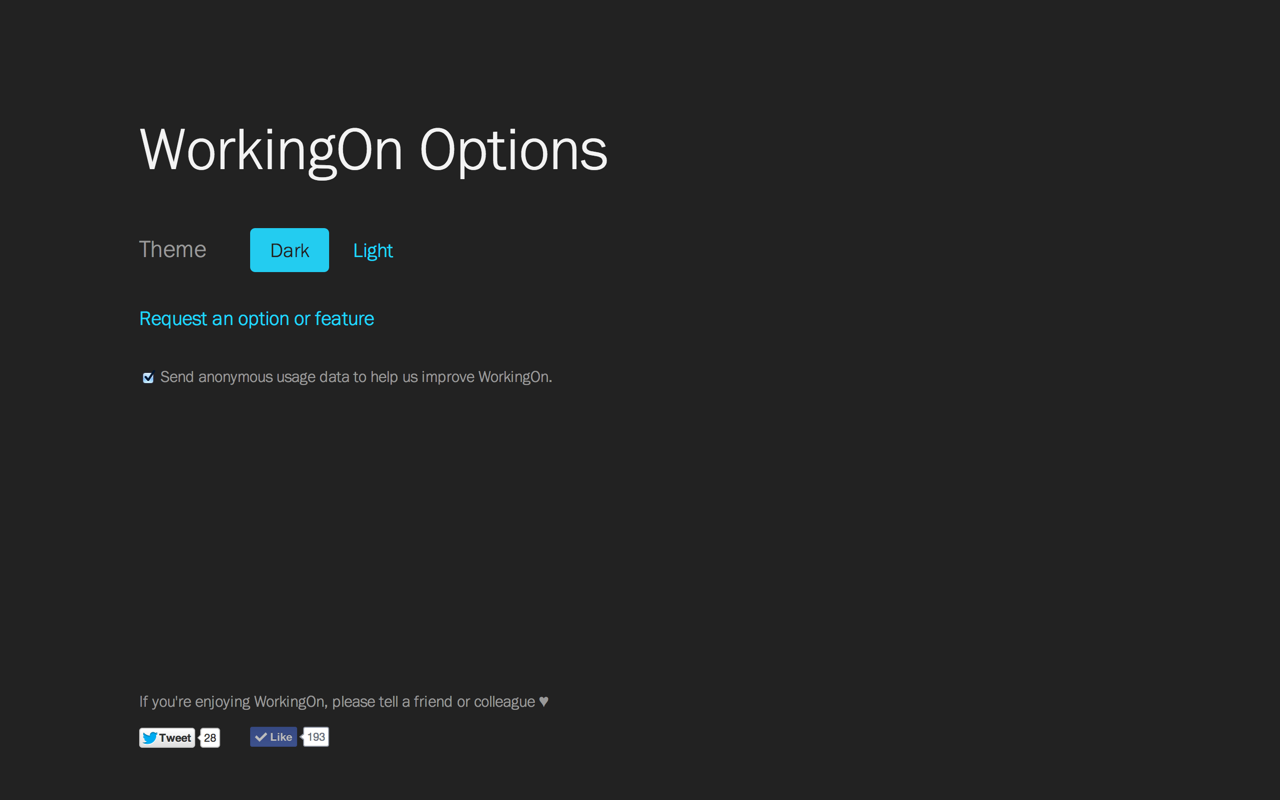 WorkingOn chrome谷歌浏览器插件_扩展第2张截图