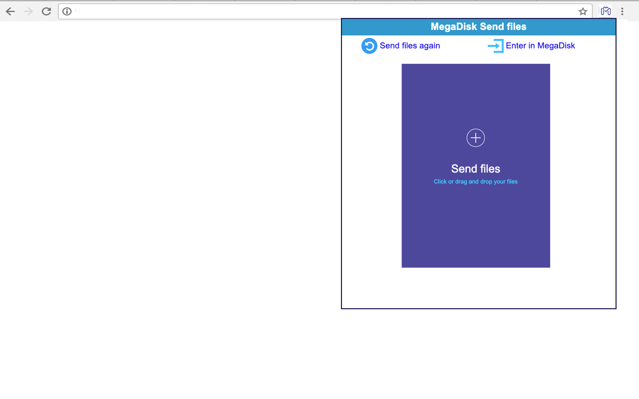 Megadisk - 发送大文件 chrome谷歌浏览器插件_扩展第3张截图