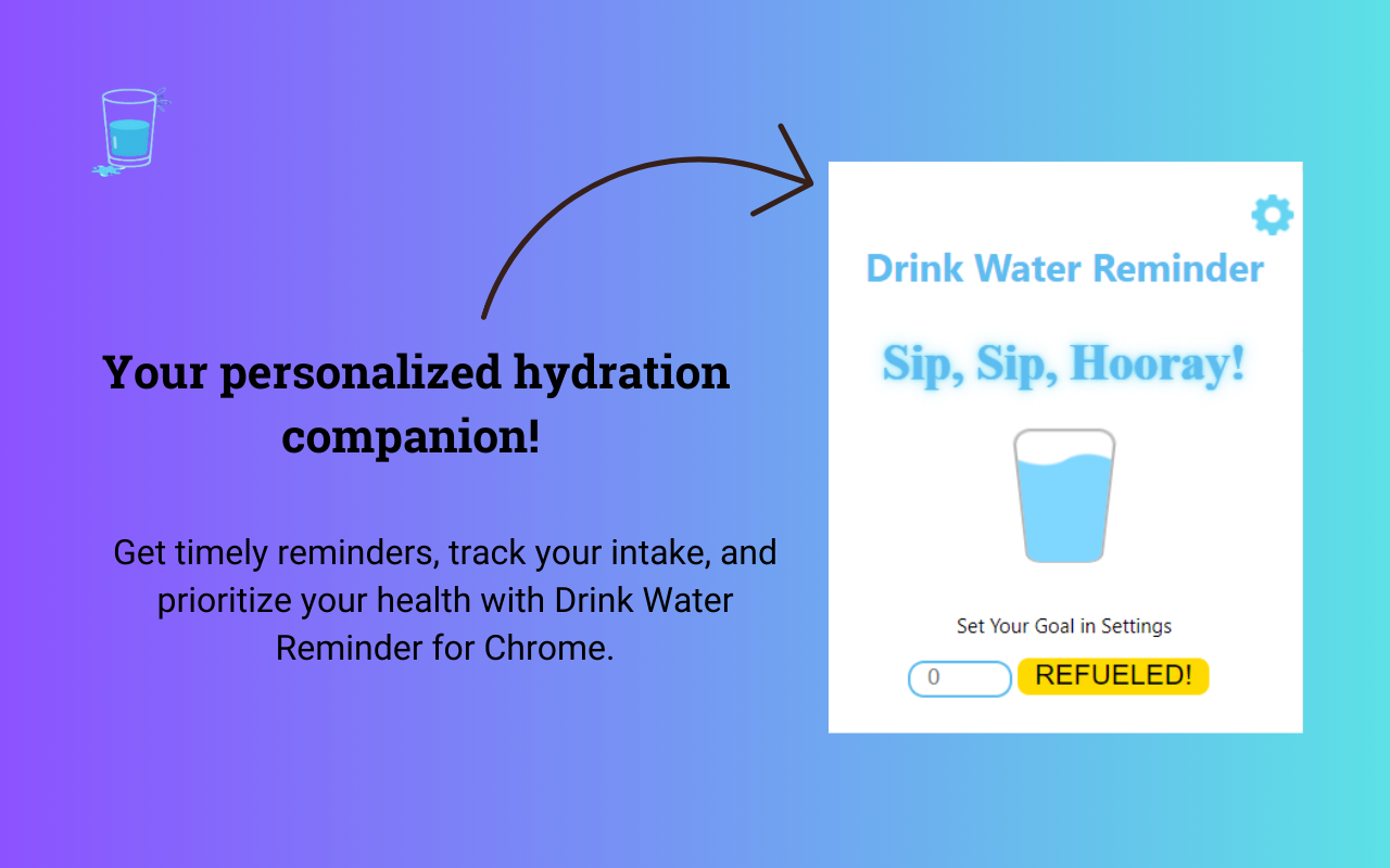 Drink Water Reminder chrome谷歌浏览器插件_扩展第1张截图