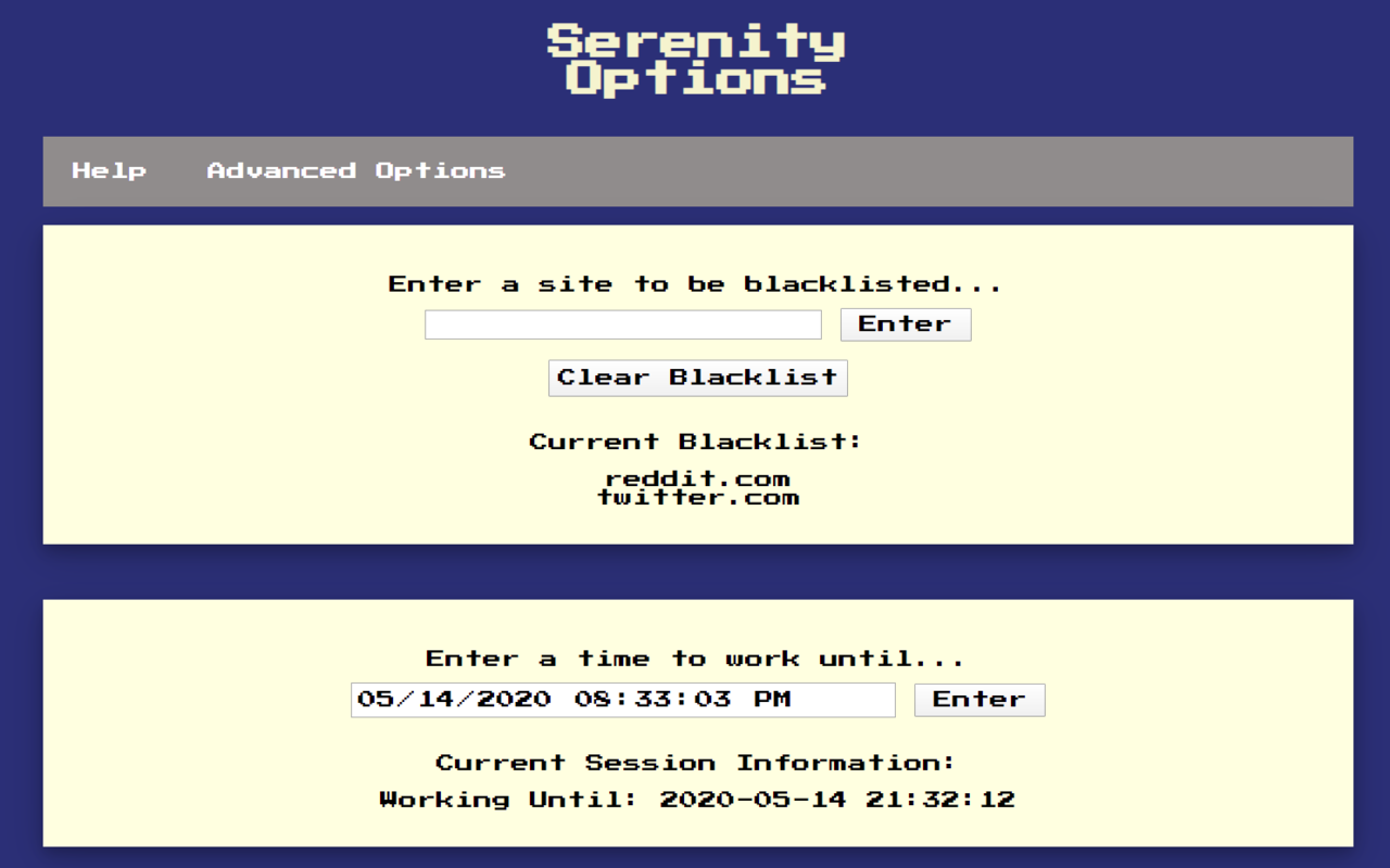 Serenity: Productivity & Time Management chrome谷歌浏览器插件_扩展第1张截图