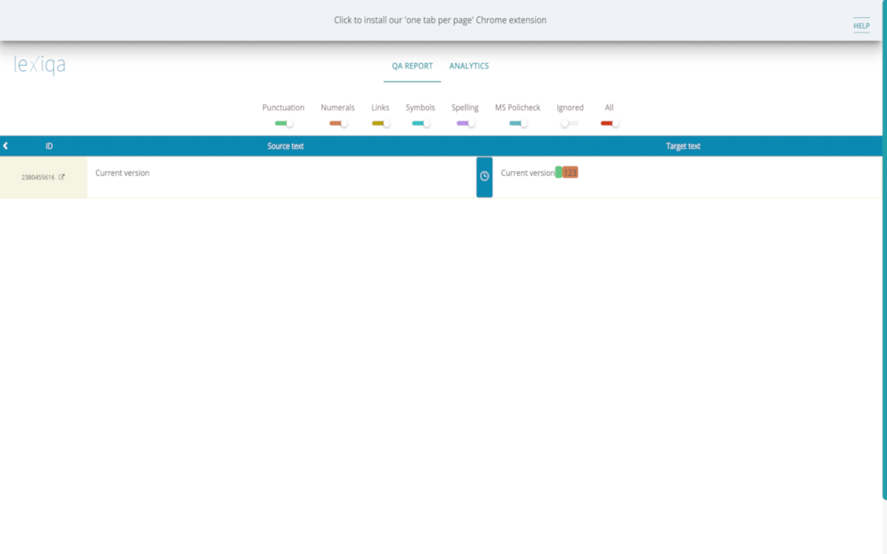 One Tab per Job for LexiQA chrome谷歌浏览器插件_扩展第2张截图