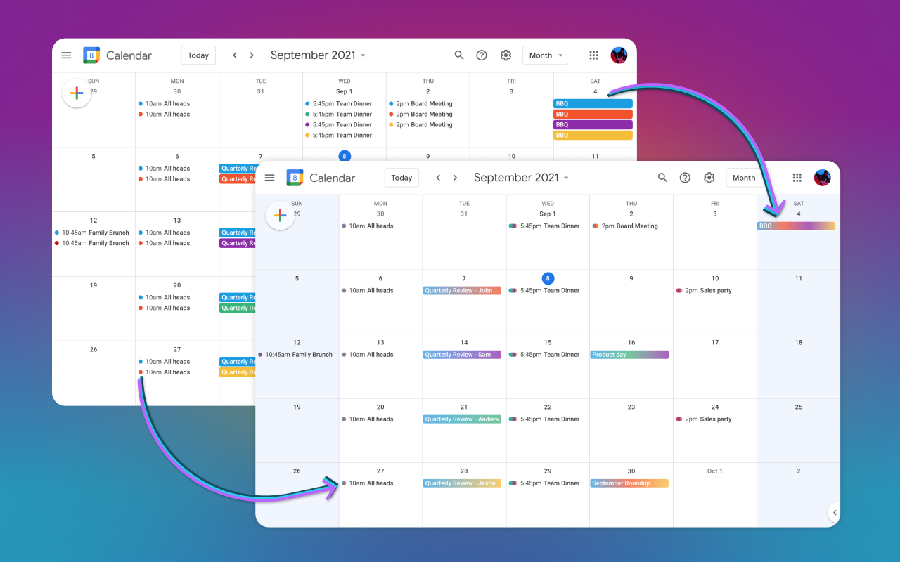 Rainbow.surf for Google Calendar chrome谷歌浏览器插件_扩展第1张截图