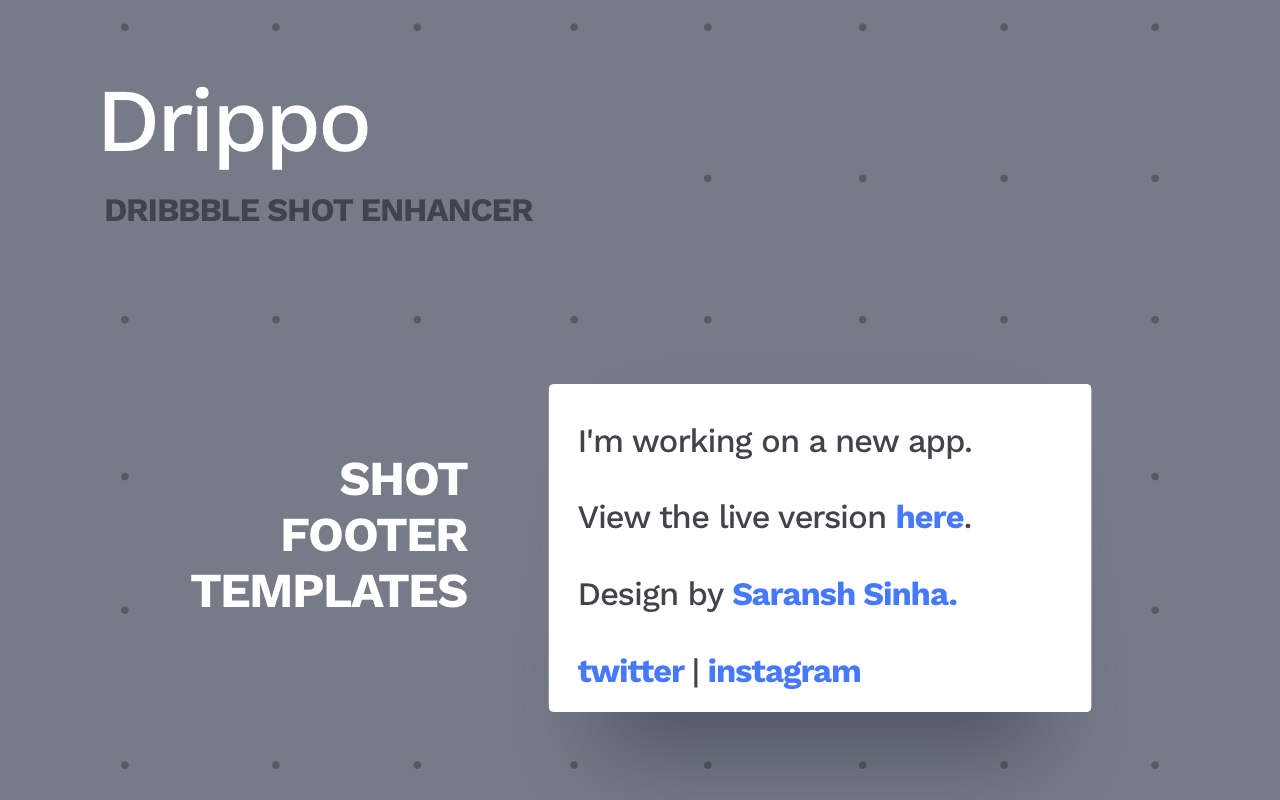 Drippo: Dribbble Shot Enhancer chrome谷歌浏览器插件_扩展第5张截图