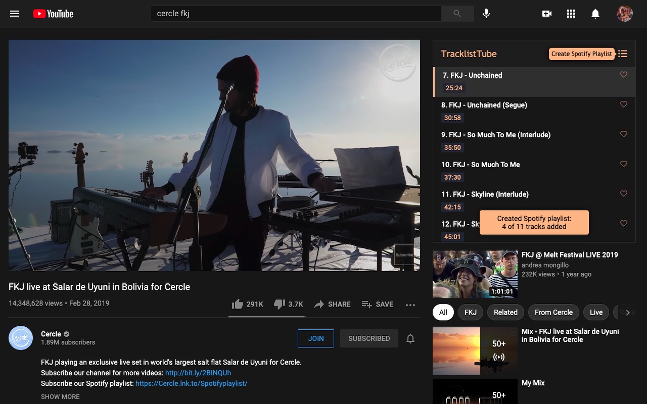 TracklistTube chrome谷歌浏览器插件_扩展第1张截图