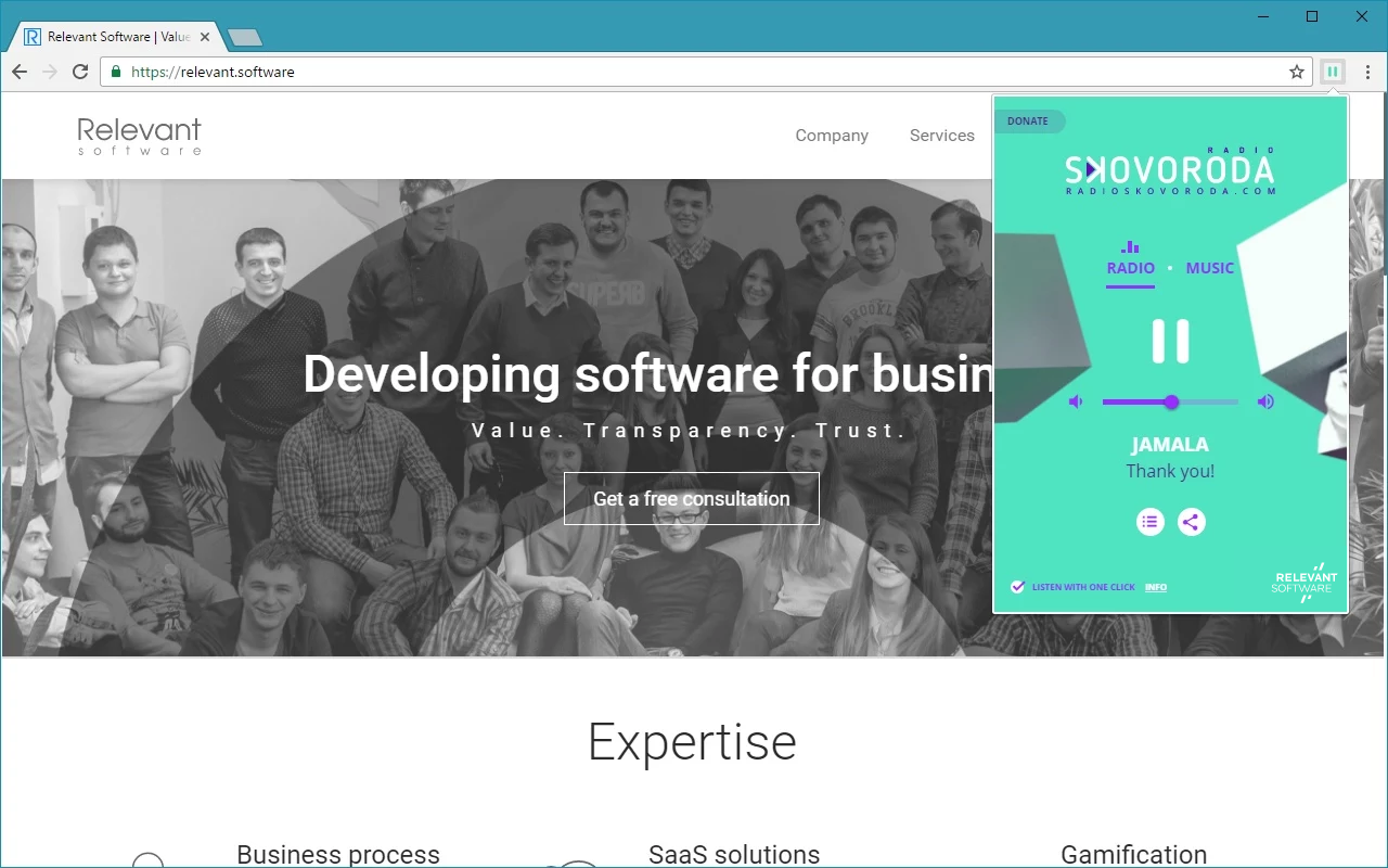 Radio Skovoroda chrome谷歌浏览器插件_扩展第1张截图