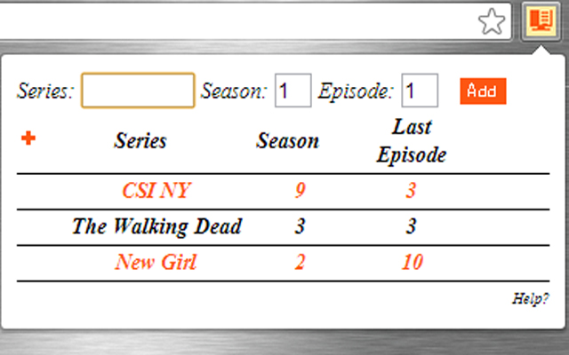 Series Counter chrome谷歌浏览器插件_扩展第2张截图