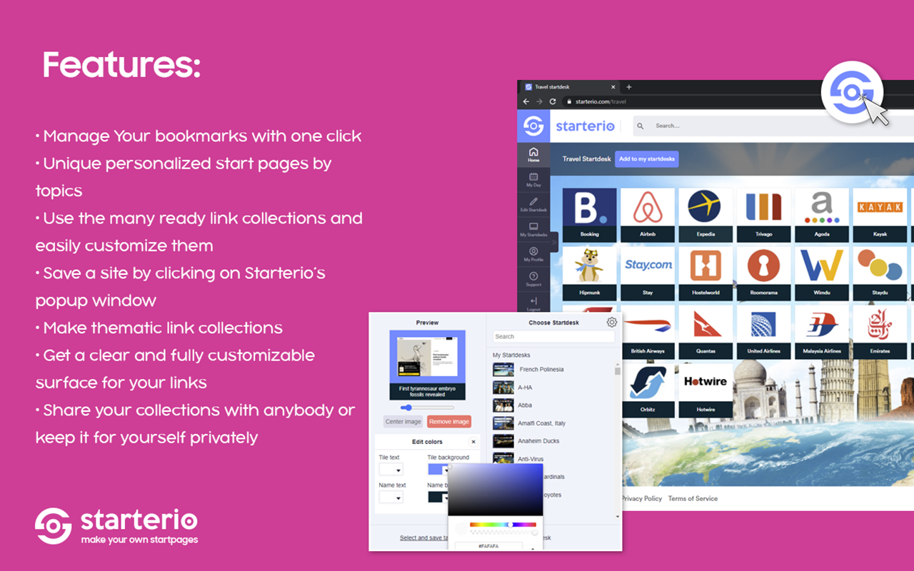 Starterio chrome谷歌浏览器插件_扩展第1张截图