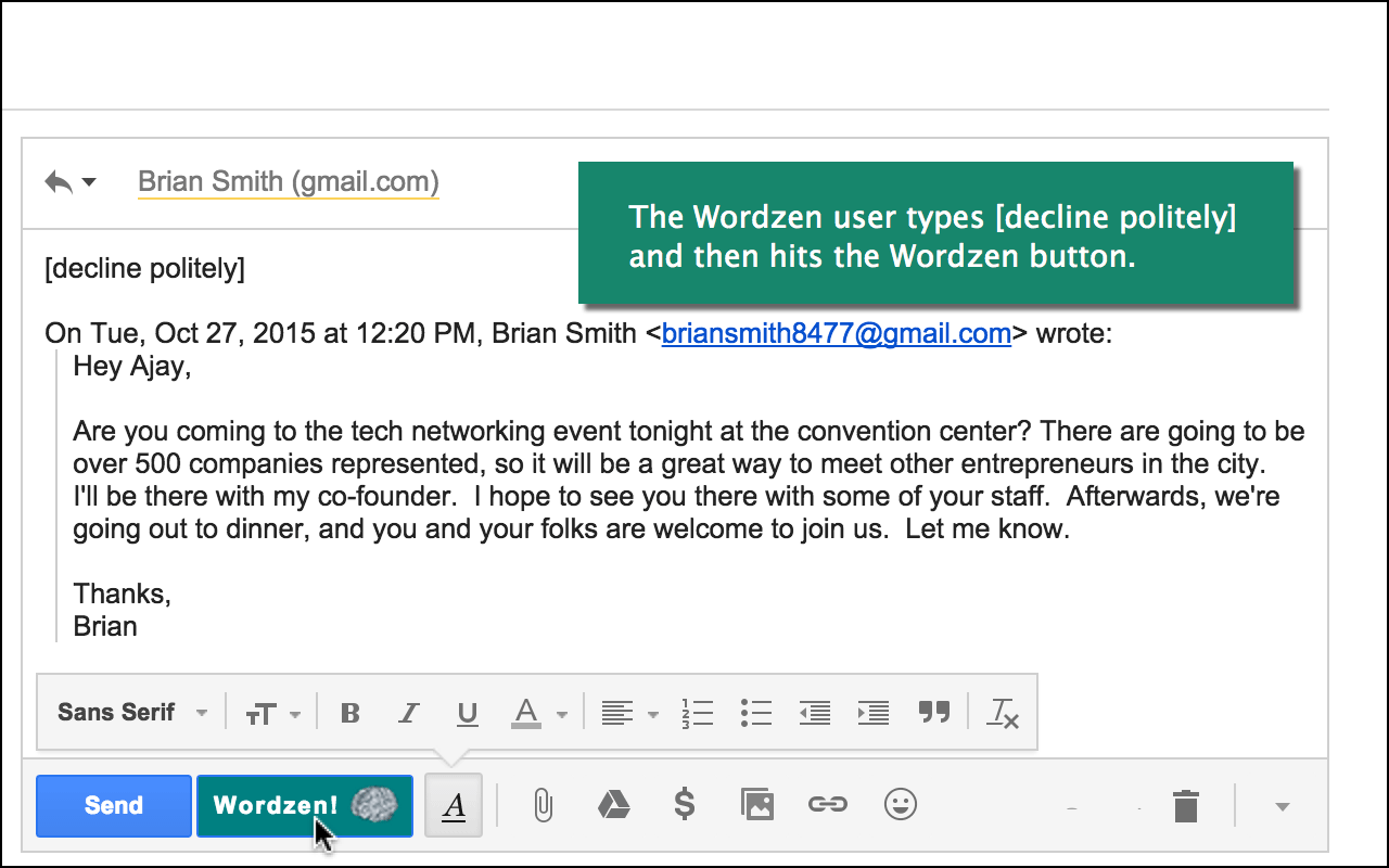 Wordzen for Gmail chrome谷歌浏览器插件_扩展第4张截图