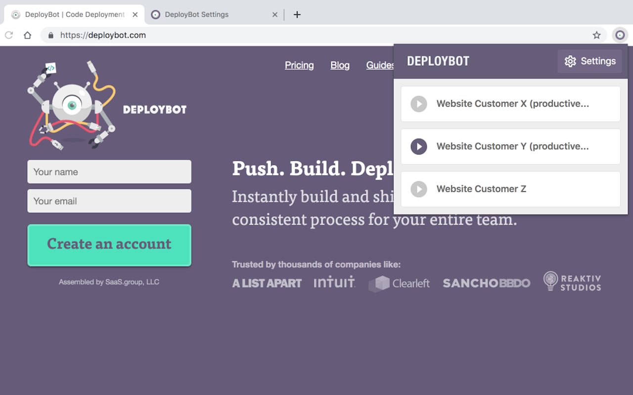 DeployBot Extension chrome谷歌浏览器插件_扩展第1张截图