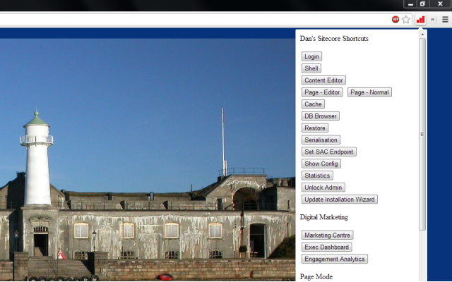 Dan's Sitecore Shortcuts chrome谷歌浏览器插件_扩展第1张截图