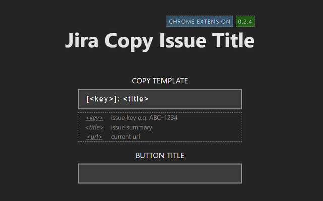 Jira Copy Issue Title chrome谷歌浏览器插件_扩展第2张截图