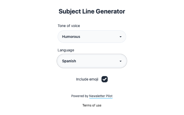 Subject Line Generator chrome谷歌浏览器插件_扩展第1张截图
