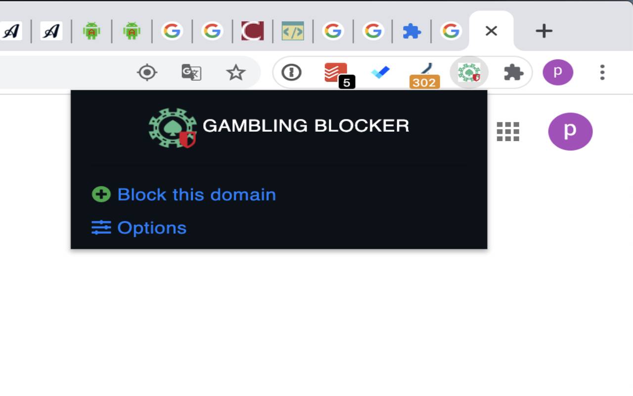 Gambling Blocker | CasinosAnalyzer Blocker chrome谷歌浏览器插件_扩展第5张截图