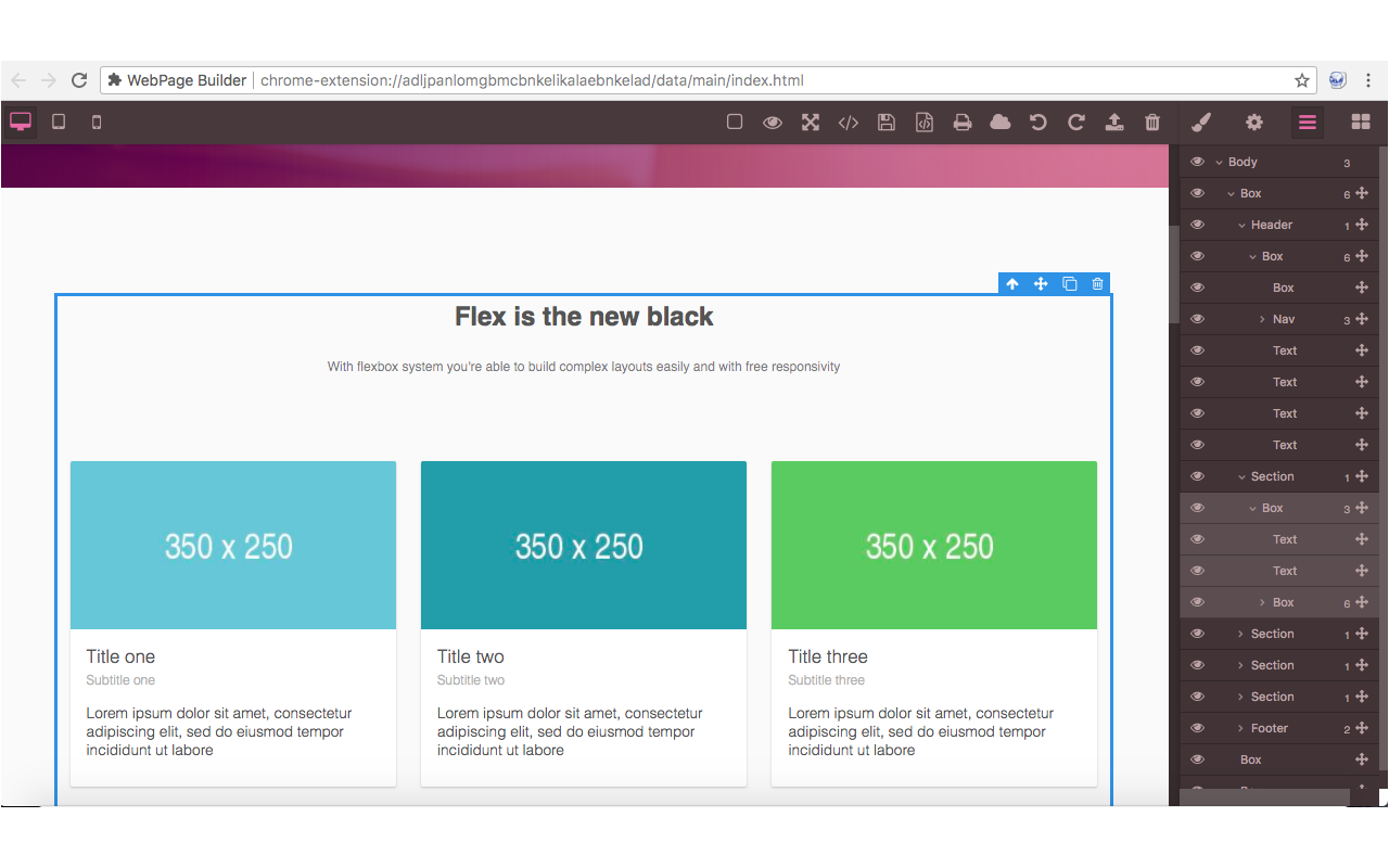 WebPage Builder chrome谷歌浏览器插件_扩展第2张截图