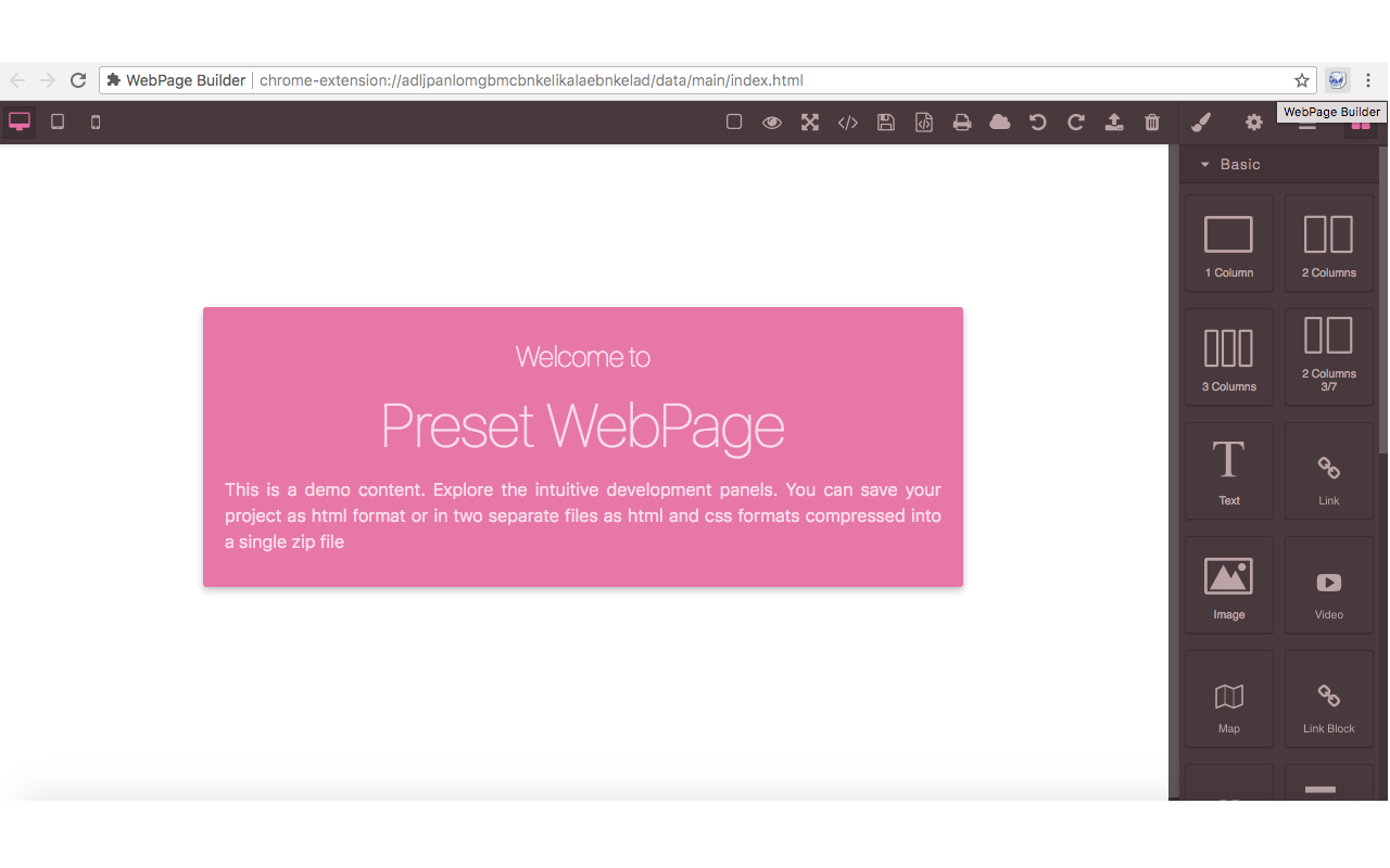 WebPage Builder chrome谷歌浏览器插件_扩展第3张截图