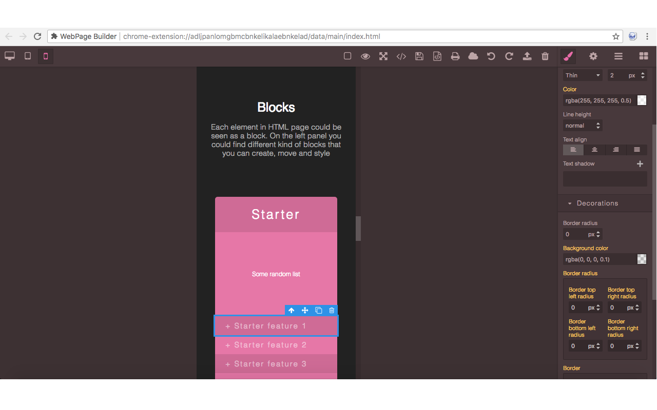 WebPage Builder chrome谷歌浏览器插件_扩展第4张截图