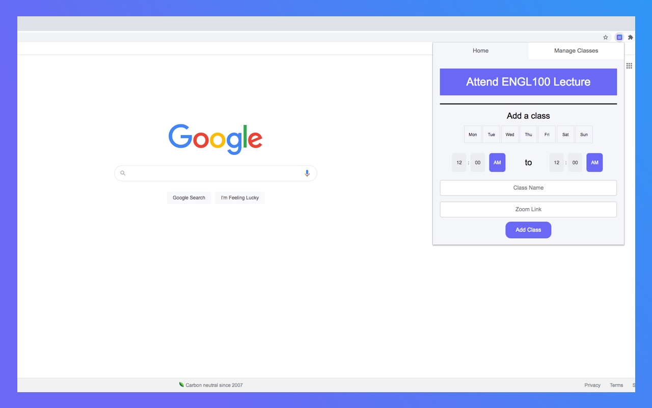 Attend Zoom Classes chrome谷歌浏览器插件_扩展第2张截图