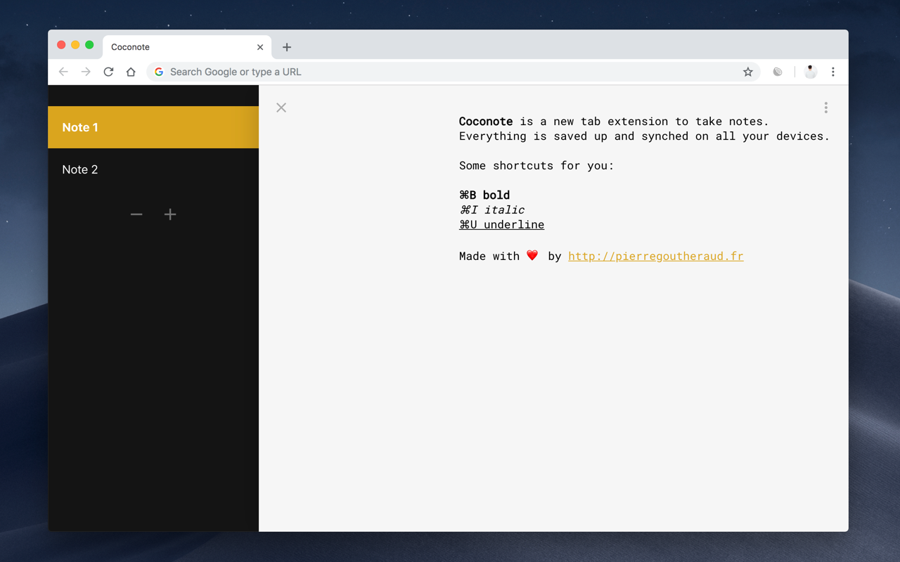 Coconote chrome谷歌浏览器插件_扩展第3张截图