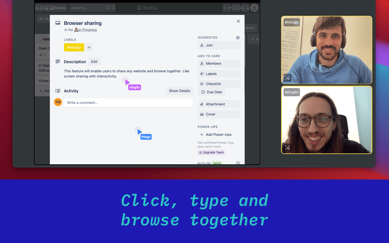 Duckly Cobrowsing web sharing with debugging chrome谷歌浏览器插件_扩展第3张截图
