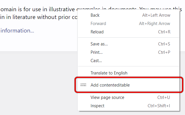 Right-click contenteditable chrome谷歌浏览器插件_扩展第2张截图