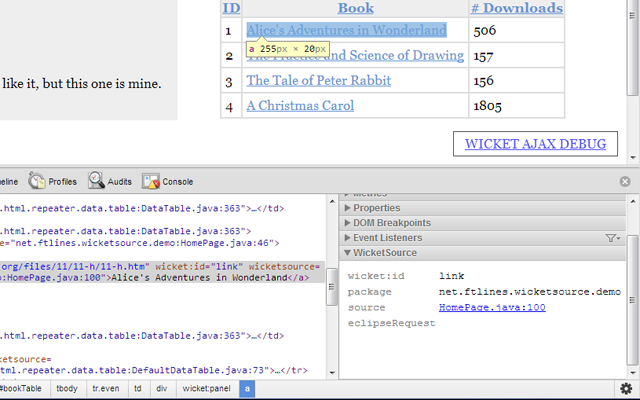 WicketSource chrome谷歌浏览器插件_扩展第1张截图