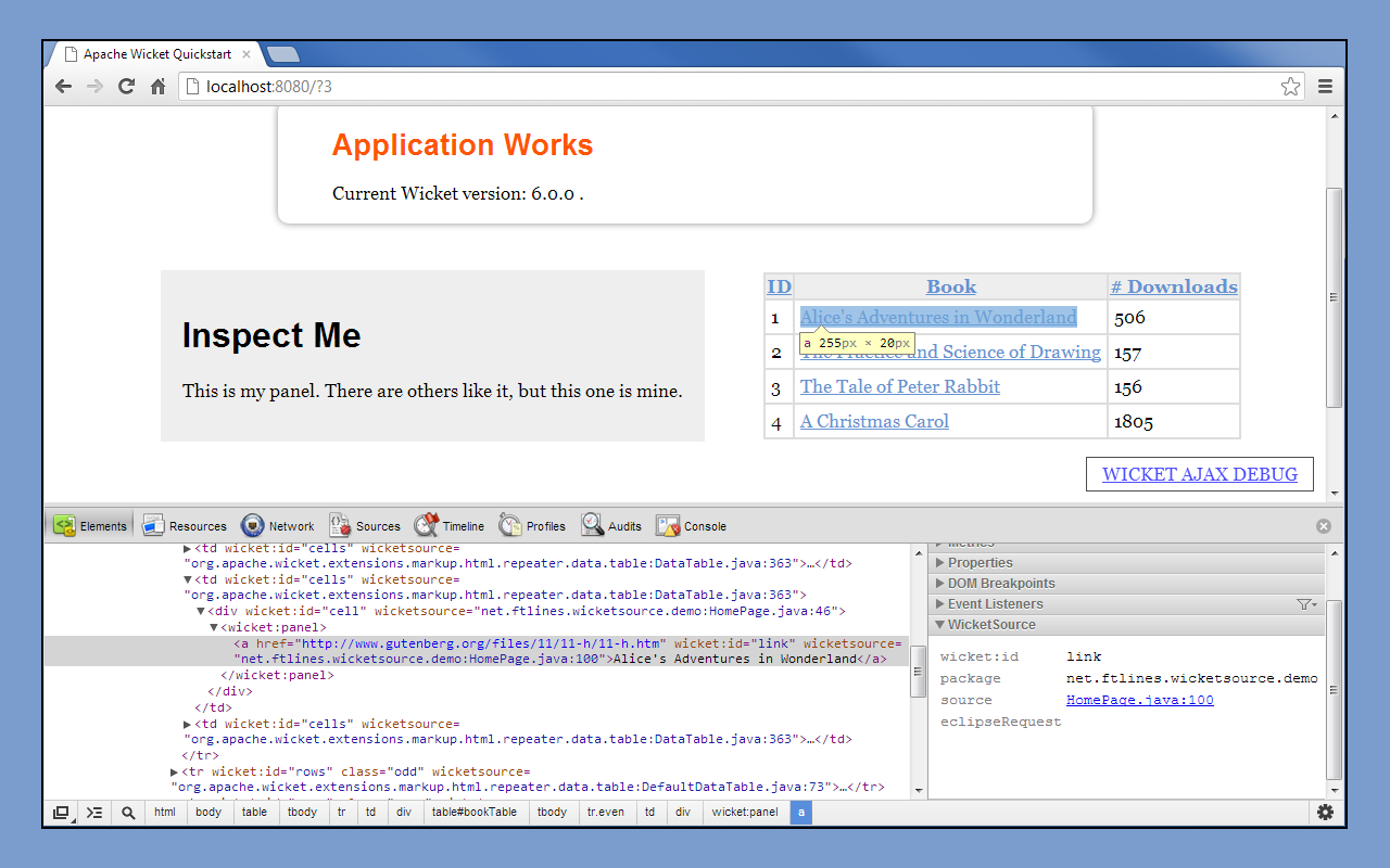 WicketSource chrome谷歌浏览器插件_扩展第3张截图