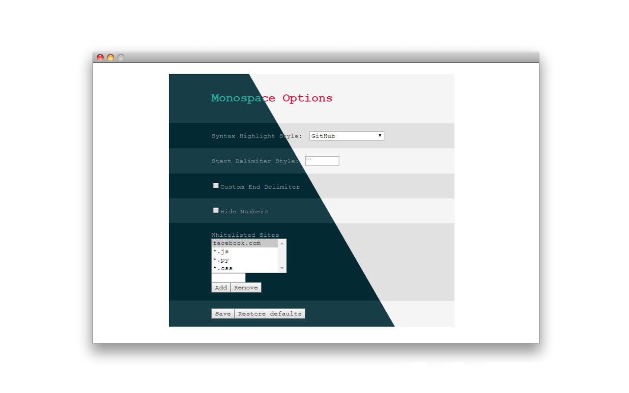 monospace chrome谷歌浏览器插件_扩展第1张截图