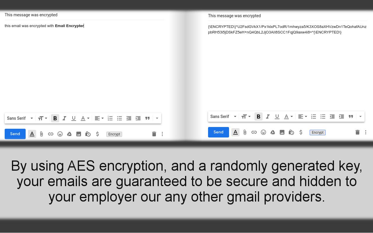 Gmail Encrypter chrome谷歌浏览器插件_扩展第1张截图