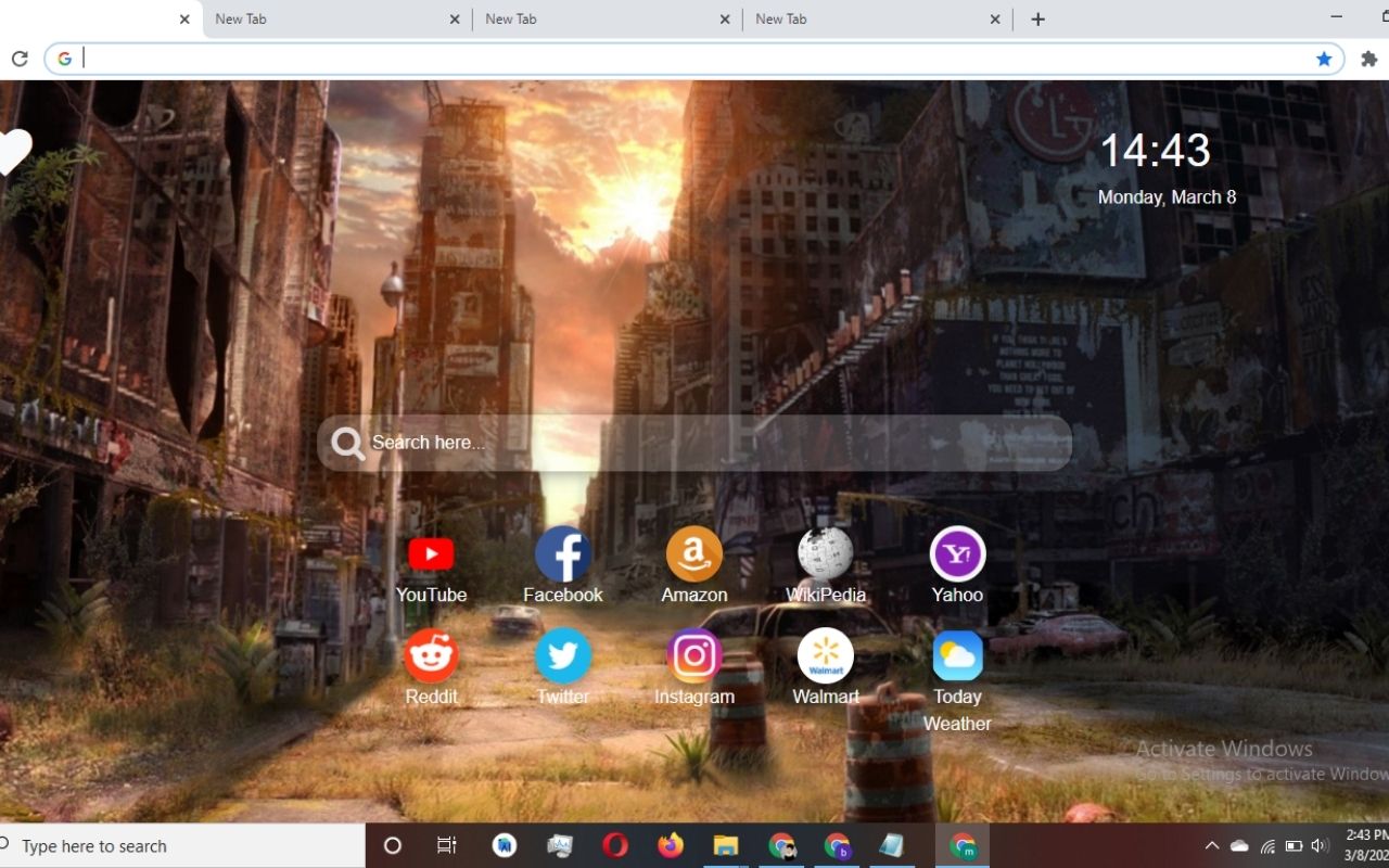Fallout Wallpaper New Tab Theme [Install Now] chrome谷歌浏览器插件_扩展第2张截图