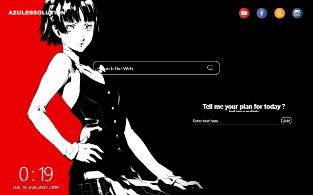 Persona 5 Wallpaper - New Tab Theme chrome谷歌浏览器插件_扩展第1张截图